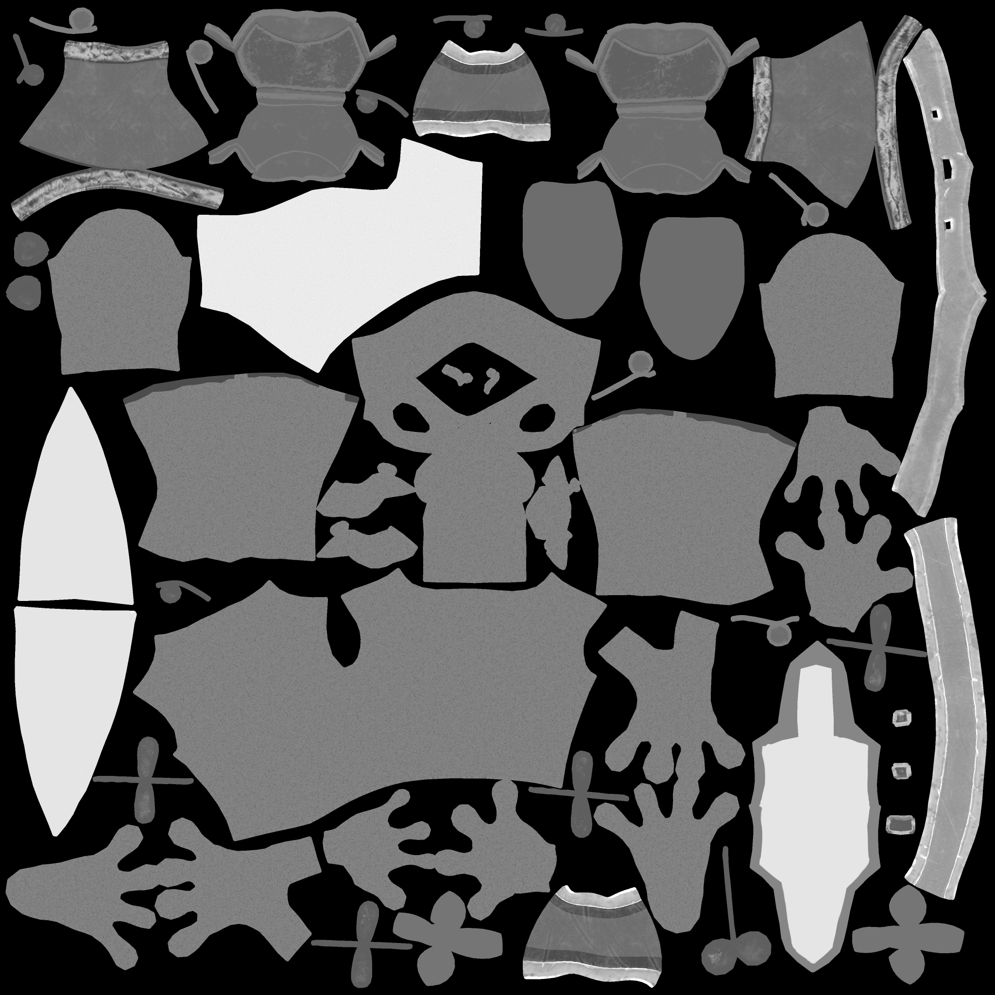 Player Frog roughness map